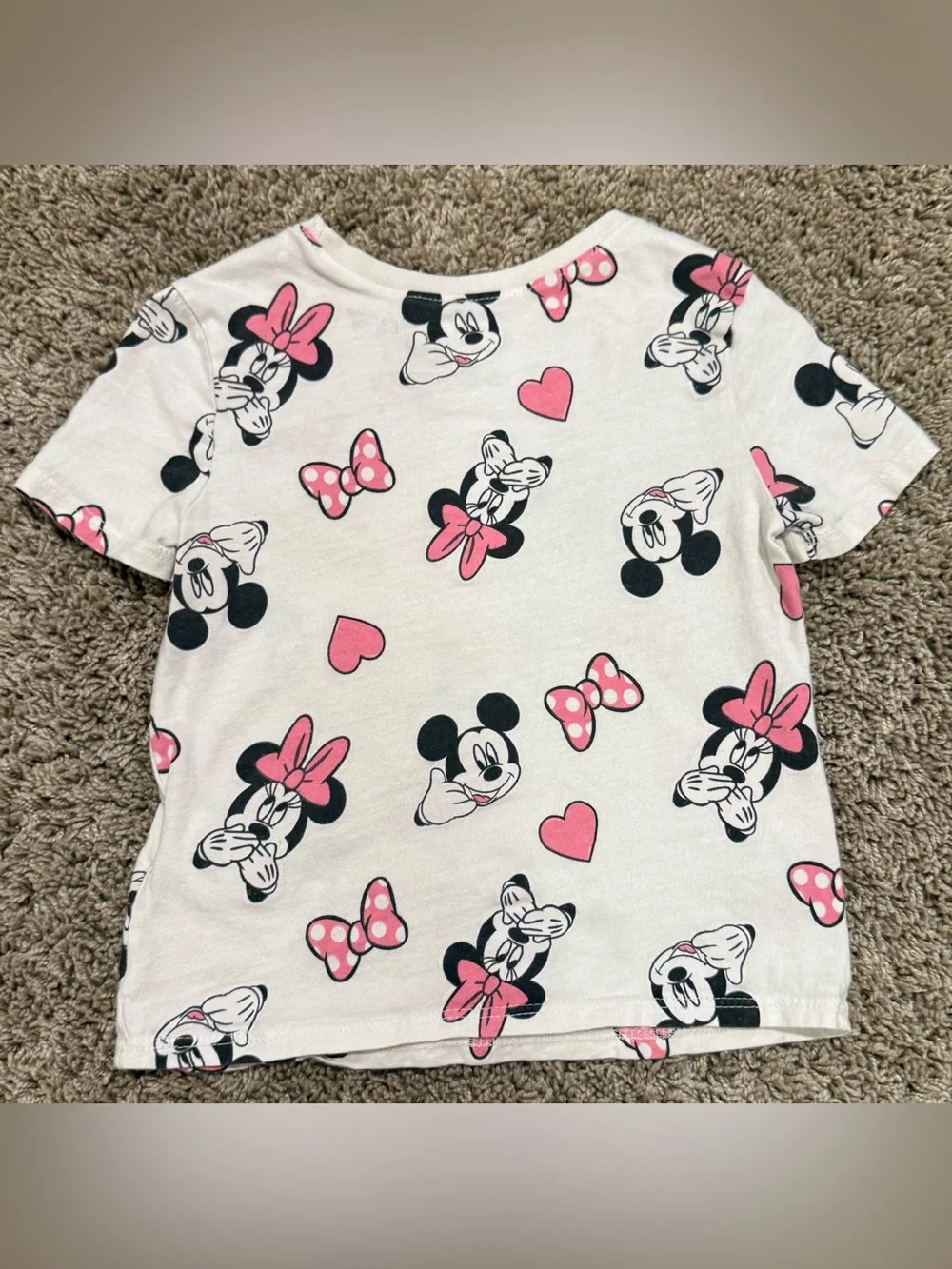 Disney Minnie & Mickey Mouse Graphic Tee | Girls 3T 🎀🩷